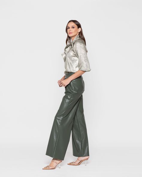 Pantalon Mujer Jazmin Verde Ludovica-1