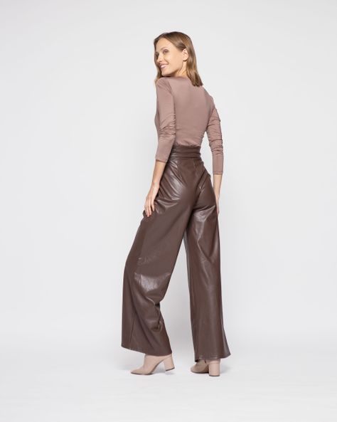 Pantalon Mujer Jazmin Cafe Ludovica-2