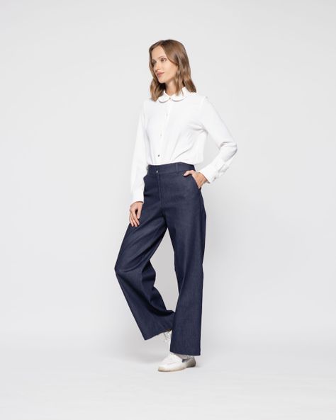 Pantalon Mujer Acacia Azul Ludovica-1