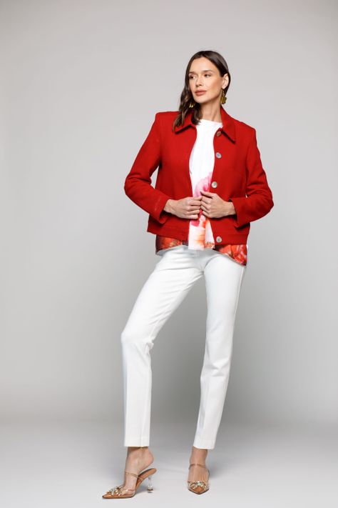 CHAQUETA DALIA ROJO Ludovica-0