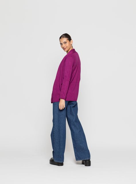 Tapado Mujer Kaelis Morado Oscuro Lineatre-0