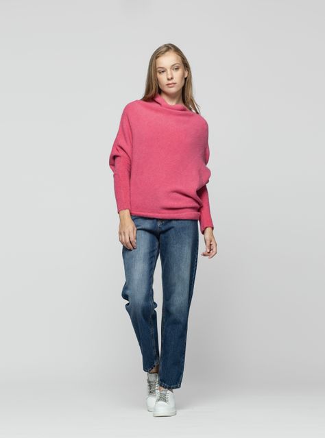 Sweater Mujer Maelys Rosado Lineatre-1
