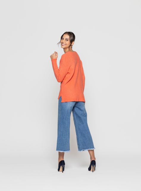Sweater Mujer Geral Coral Lineatre-1