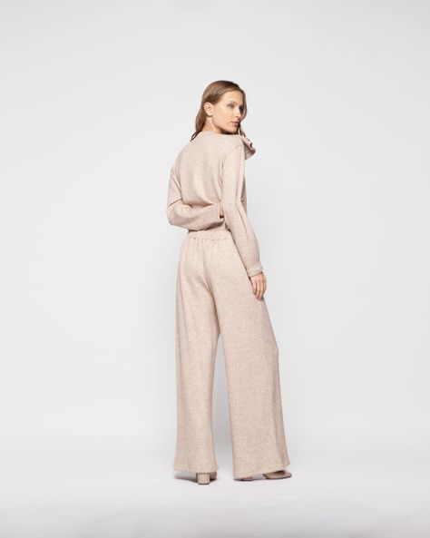 Pantalon Mujer Dalia Beige Ludovica-2