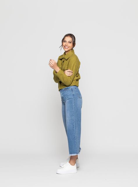 Chaqueta Mujer Eyra Verde Pistacho Lineatre-0