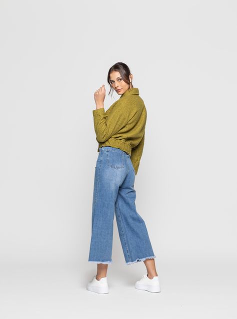 Chaqueta Mujer Eyra Verde Pistacho Lineatre-2