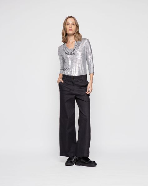 POLERA CRISANTEMO SILVER Ludovica-1
