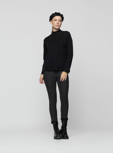 Boina Mujer Lys Negro Lineatre-0