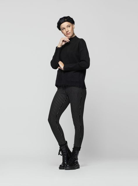 Boina Mujer Lys Negro Lineatre-1