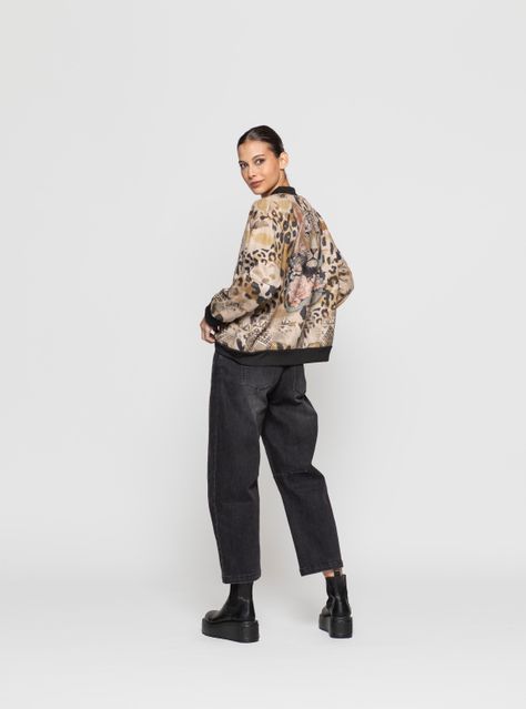 Chaqueta Bomber Mujer Xamira Beige Lineatre-0