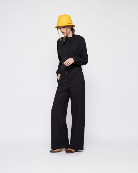 Pantalon Mujer Aleli Negro Ludovica-1