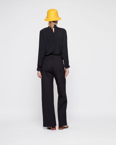 Pantalon Mujer Aleli Negro Ludovica-2