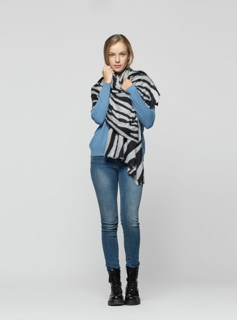 Echarpe Mujer Serina Perla Lineatre-0