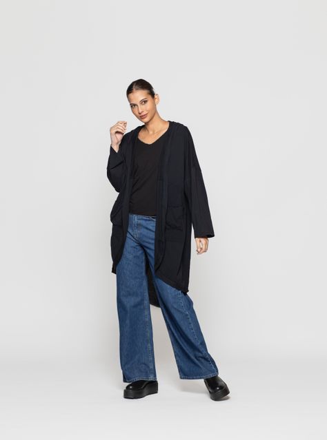 Chaqueta Mujer Iria Negro Lineatre-2