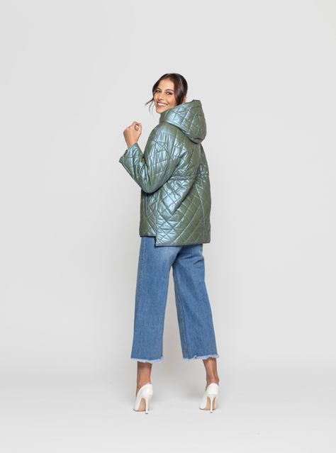 Parka Reversible Mujer Orian Celeste Lineatre-0