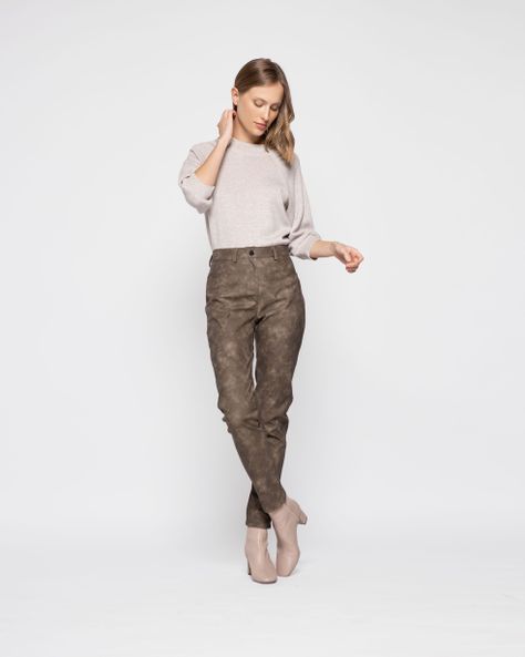 Pantalon Mujer Gazania Cafe Ludovica-0