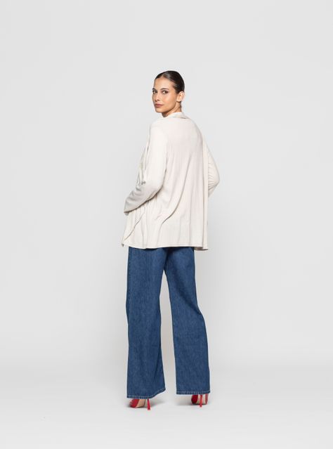 Tapado Mujer Livia Beige  Lineatre-2