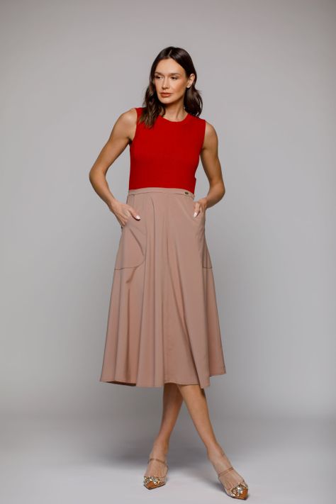 VESTIDO LIDIA ROJO Ludovica-0