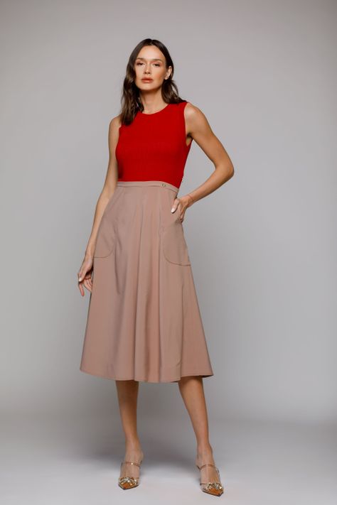 VESTIDO LIDIA ROJO Ludovica-1