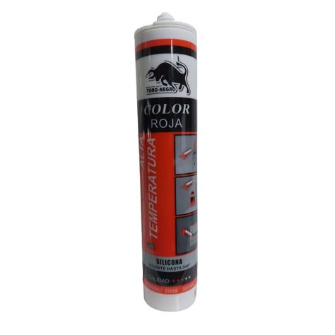 Silicona Roja Alta Temperatura 345º Color Rojo 300ml Sellant-0