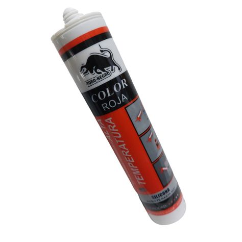 Silicona Roja Alta Temperatura 345º Color Rojo 300ml Sellant-1