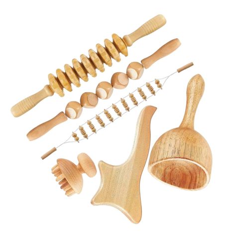 Kit De Maderoterapia Masaje Corporal de 6 Piezas-2