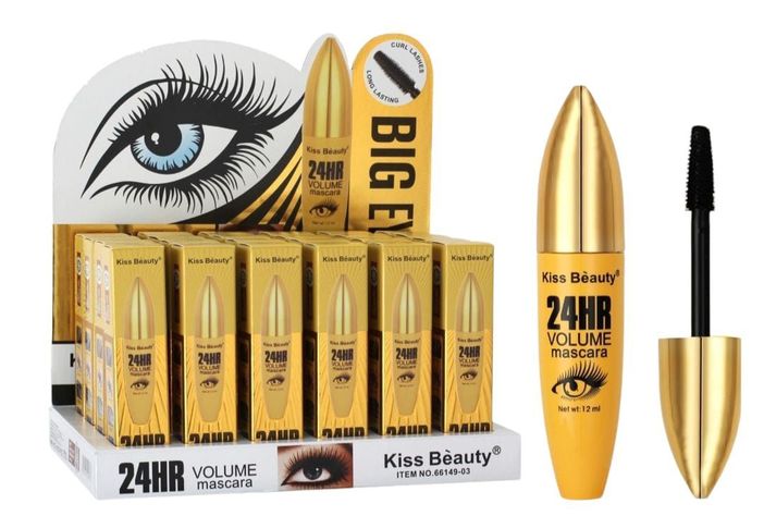 Kiss Beauty: Máscara De Pestañas Súper Volumen + Lapiz Negro-1