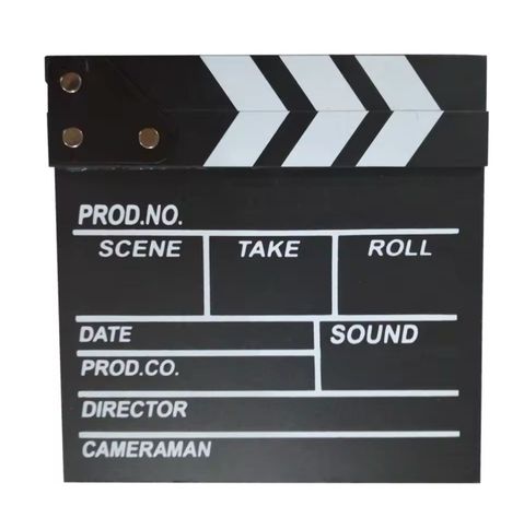 Claquetas De Cine Panel Cine Peliculas  30x26cm-0