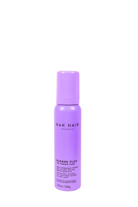 Blonde plus toning foam Nak Hair Australia.-0