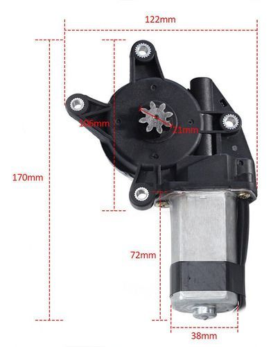 Motor Alzavidrio Electrico 8 Diente Ventana Auto Universal-9