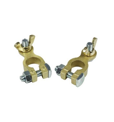 Terminal Borne Bateria Positivo/negativo Bronce Auto Stl1388-2