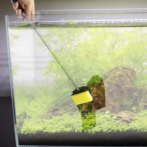 Cepillo Esponja De Doble Acuario Limpiador 560-1