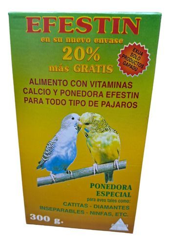 Efestin Alimento Vitaminas Ponedora Especial Para Aves 300gr-0