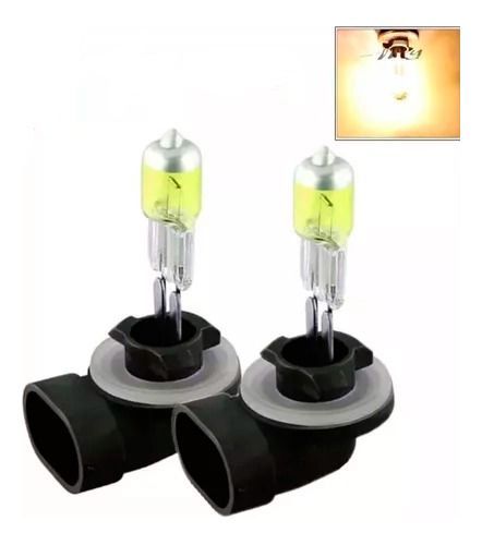 Ampolleta Halogena 881 12v 35w Amarillo Par 2 Unidades-0