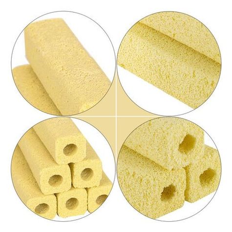 X4 Bloque Ceramica Biofiltro  Acuario 16cmx4inx4in-4
