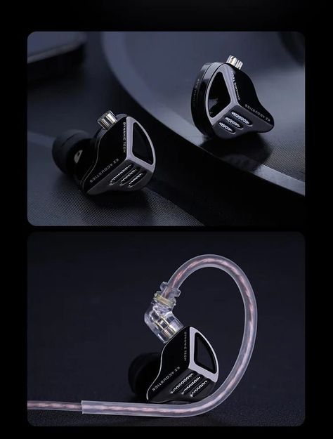 Audífonos KZ  ZVX + Accesorios + Espumas + Estuche.-3
