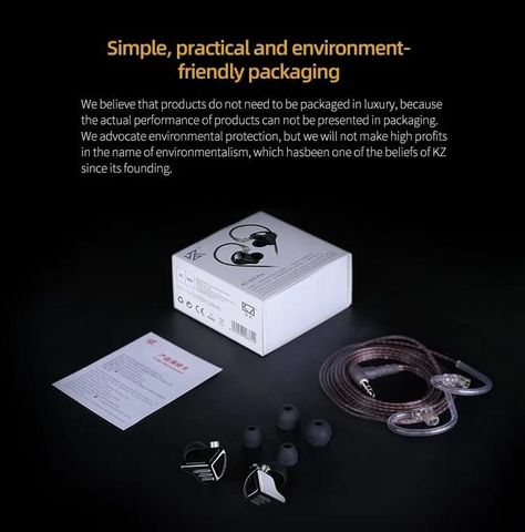 Audífonos KZ  ZVX + Accesorios + Espumas + Estuche.-4