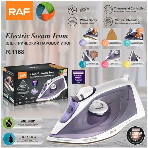 Plancha De Ropa A Vapor Con Suela De Cerámica Antiadherente-4
