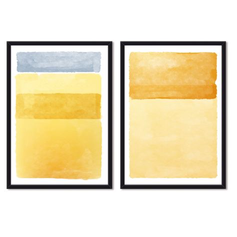 Set doble de Cuadros Abstracto Moderno-0