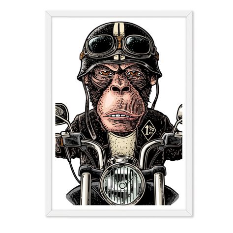 Cuadro individual Monkey Moto-0