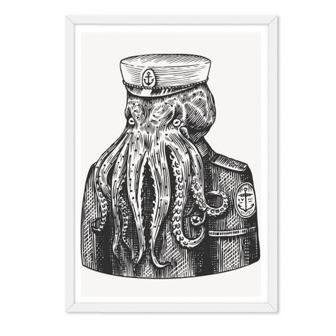 Cuadro individual Marinero Pulpo-0