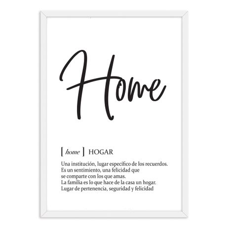 Cuadro Individual Hogar Texto -0