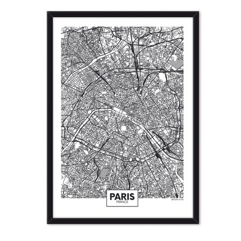 Cuadro Individual  Mapa Paris -0