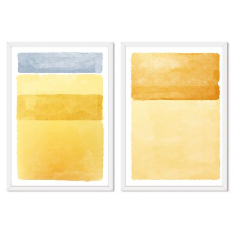 Set doble de Cuadros Abstracto Moderno-0