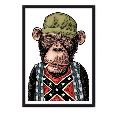 Cuadro individual Monkey Britanico-0