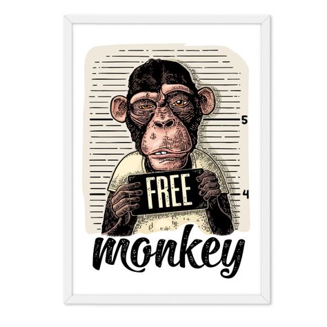 Cuadro individual Monkey Free-0
