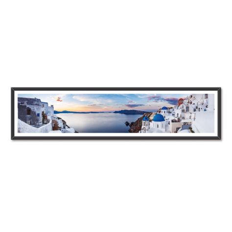Cuadro Individual Panoramico  Isla Santorini -0