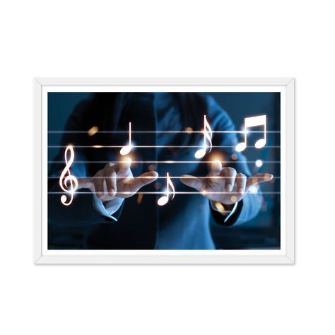 Cuadro individual Música Manos-0