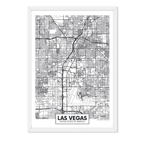 Cuadro Individual  Mapa Las Vegas-0