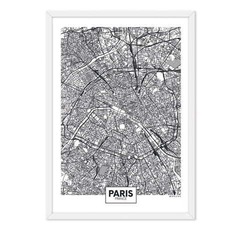 Cuadro Individual  Mapa Paris -0